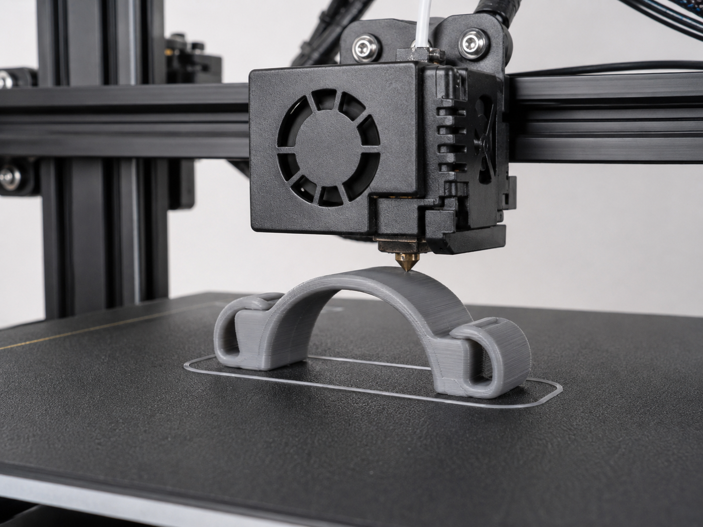 Generic 3D printer printing a TPU part